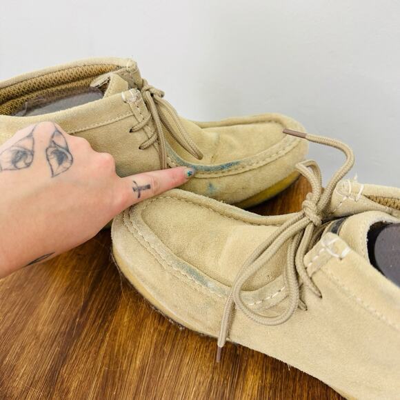 Roper Tan Suede Leather Chukka Boots Men’s Size 8 - Picture 8 of 13